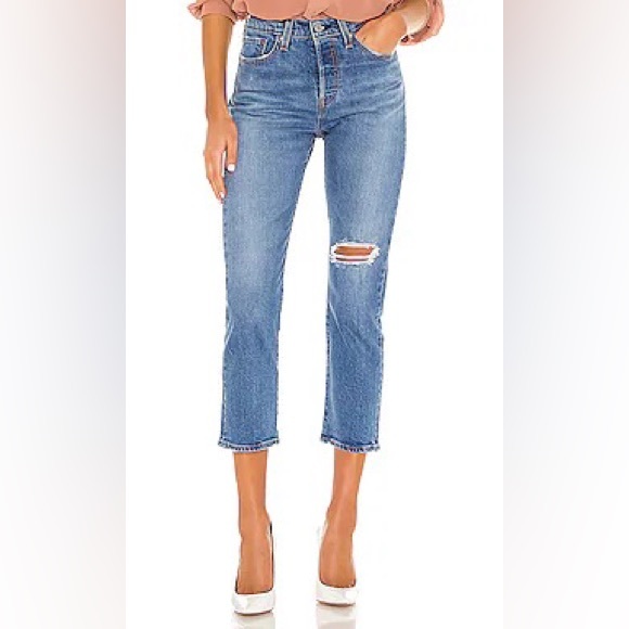 🔥🔥🔥NWT LEVI’S WEDGIE FIT STRAIGHT JEANS - Picture 1 of 12